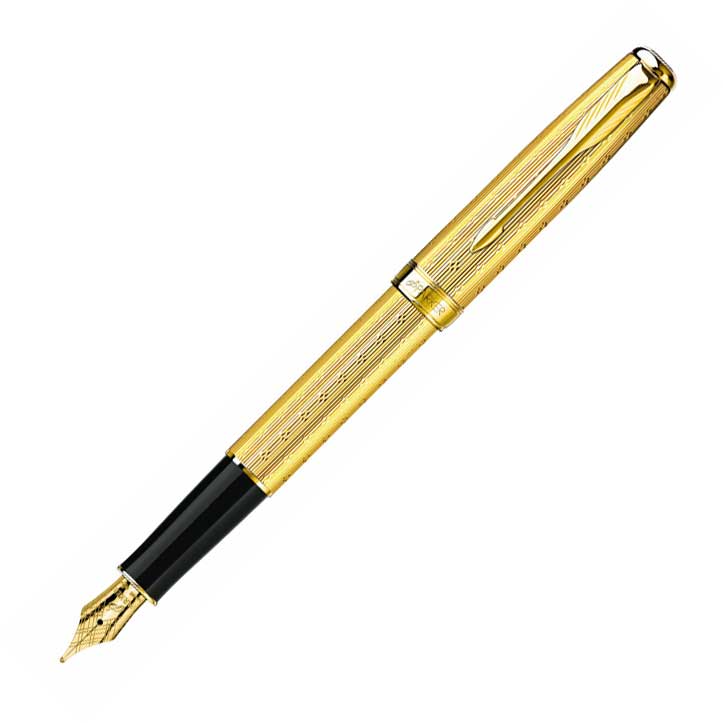 �������� ����� Parker Sonnet Chisseled Golden GT FP 